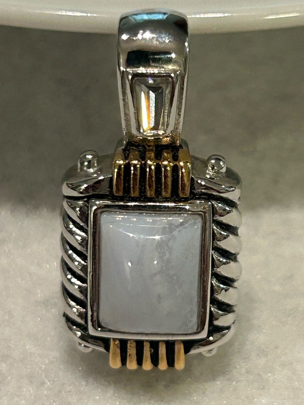 Lia Sophia Small Silver and Gold Pendant